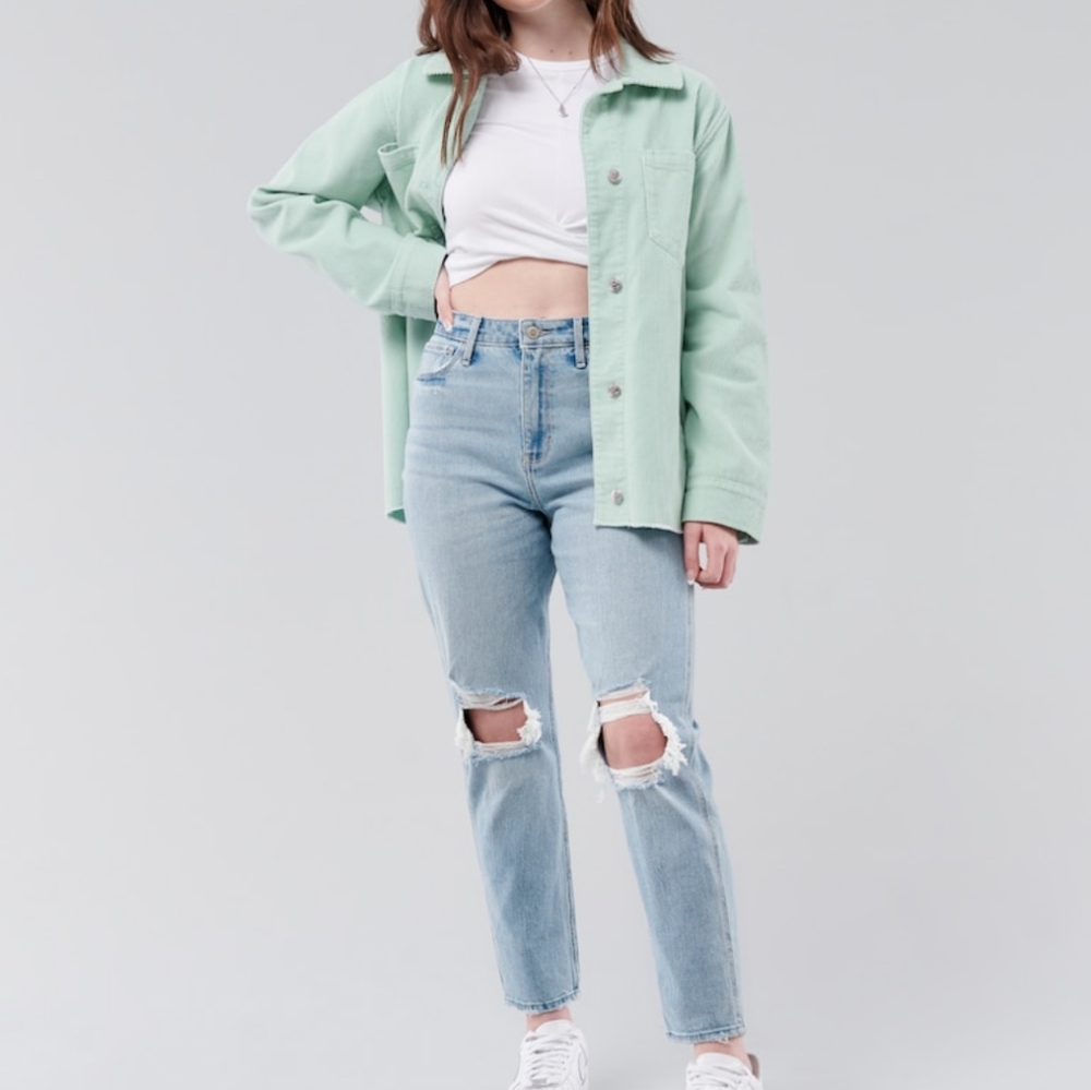 Hollister high waisted mom jeans